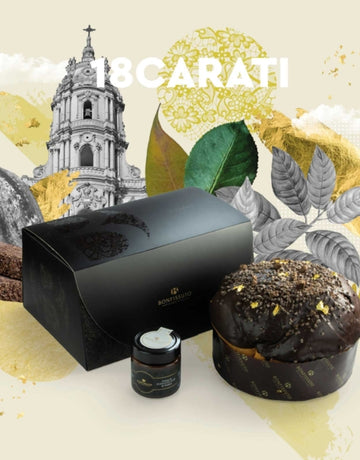 Luxury 18 Carat Gold Christmas Panettone - Chocolate